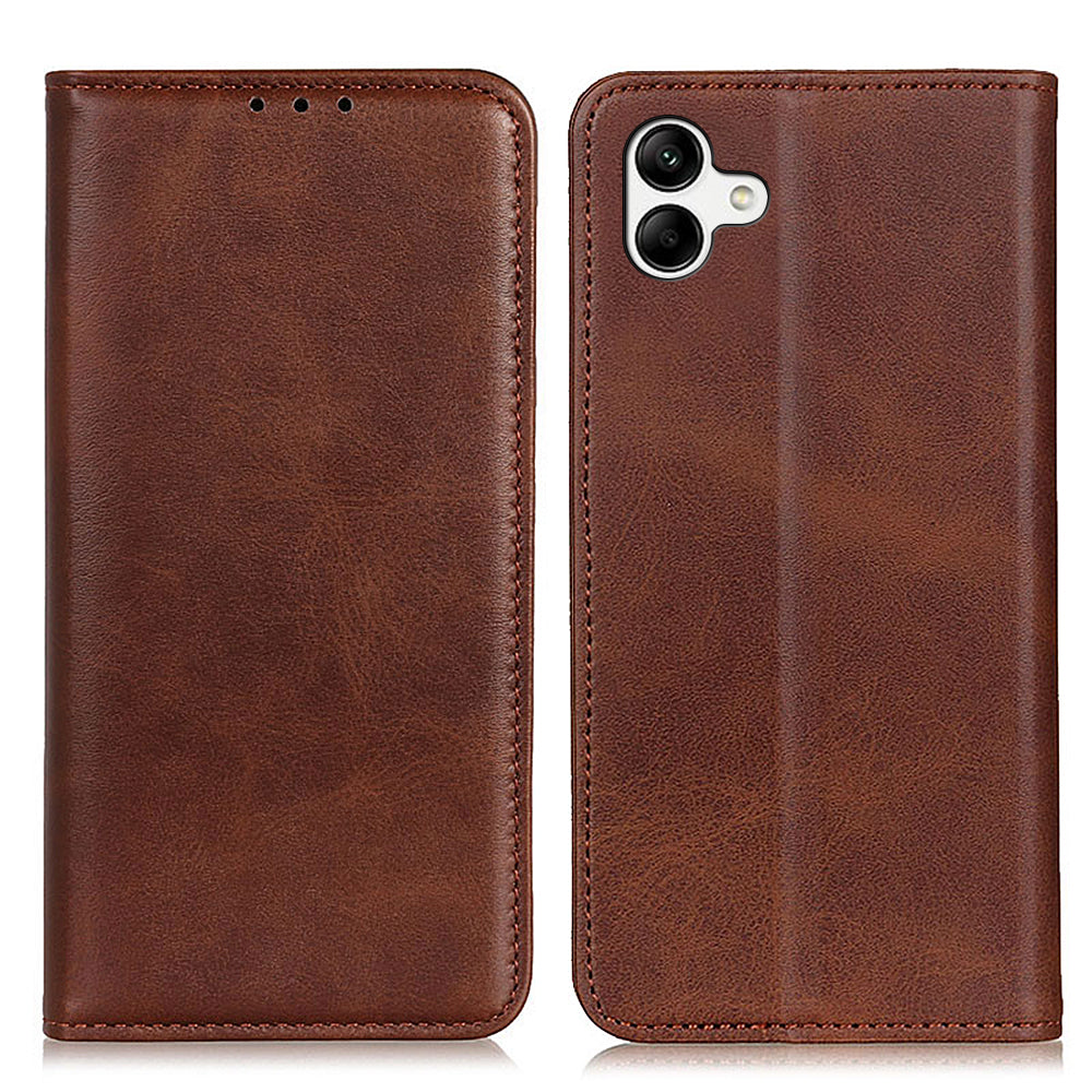For Samsung Galaxy A05 4G Case Split Leather Cover Wallet Stand Cowhide Texture Phone Shell For Samsung Galaxy A05 4G Case Split Leather Cover Wallet Stand Cowhide Texture Phone Shell